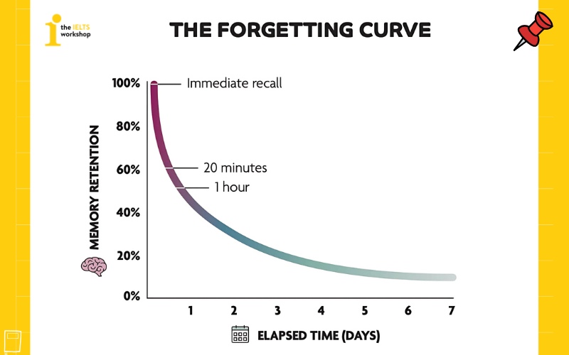 Spaced Repetition giải quyết đường cong lãng quên (Forgetting Curve)