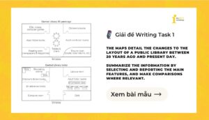 Giải đề IELTS Writing Task 1: The changes to the layout of a public library (Cambridge 18 -Test 3)