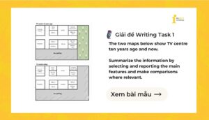Giải IELTS Writing Task 1: TV centre ten years ago and now