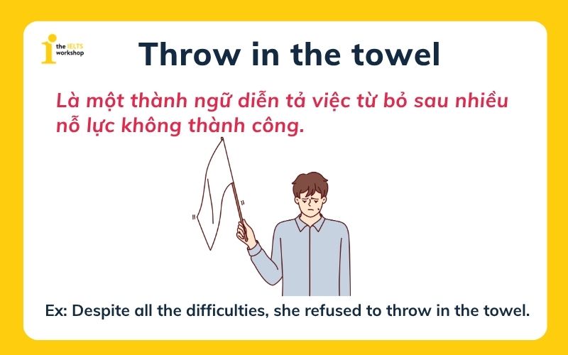 Throw in the towel là gì