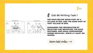 Giải IELTS Writing Task 1: A village in 1910