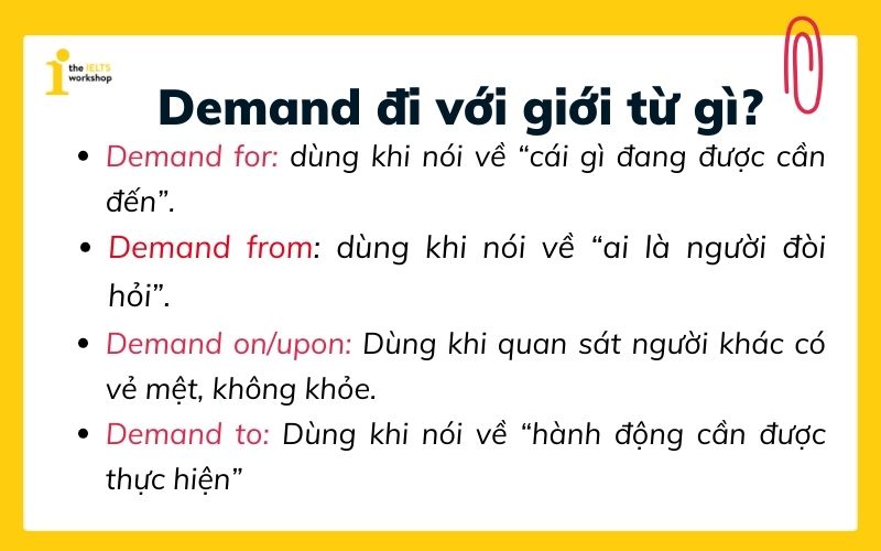 demand đi với giới từ gì
