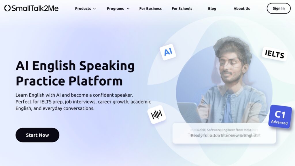 Luyện speaking với AI trên Smalltalk2