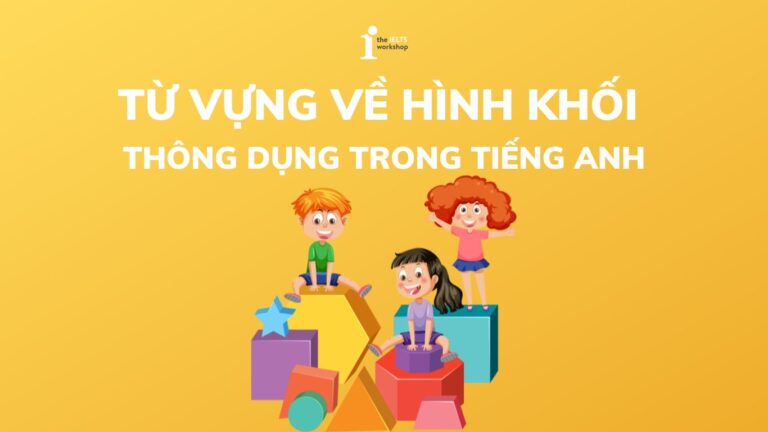 từ vựng về hình khối