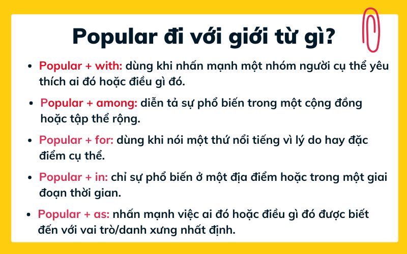 Popular đi với giới từ gì?
