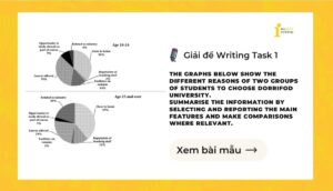 Giải IELTS Writing Task 1: Different reasons of two groups of students