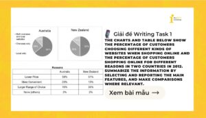 Giải IELTS Writing Task 1: Online shopping in two countries in 2012