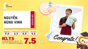 Nguyễn Hùng Vinh – Cậu bạn THPT Marie Curie đạt 9.0 Reading cùng TIW