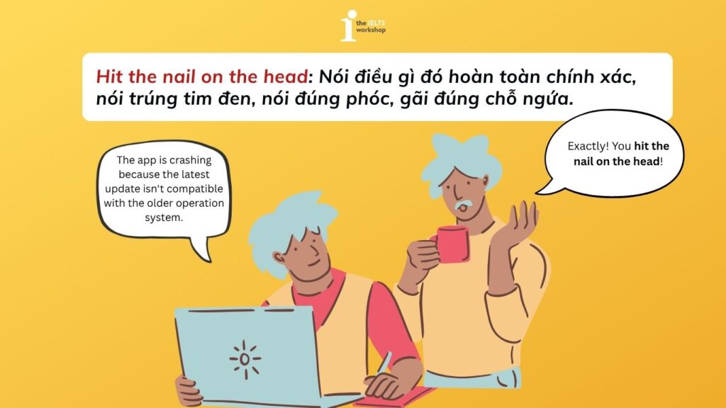 Hit the nail on the head là gì?