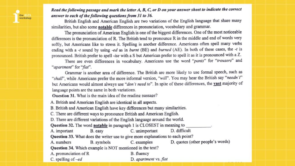 Dạng bài đọc hiểu trong đề thi vào 10
