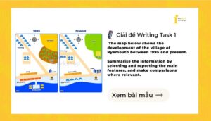 Giải IELTS Writing Task 1: Village of Ryemouth between 1995 and present