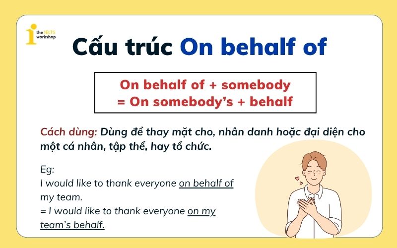 Cấu trúc On behalf of