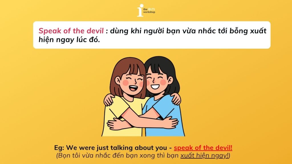 Speak of the devil là gì (1)