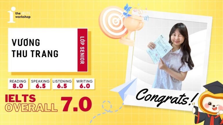 Vương Thu Trang 7.0 ielts