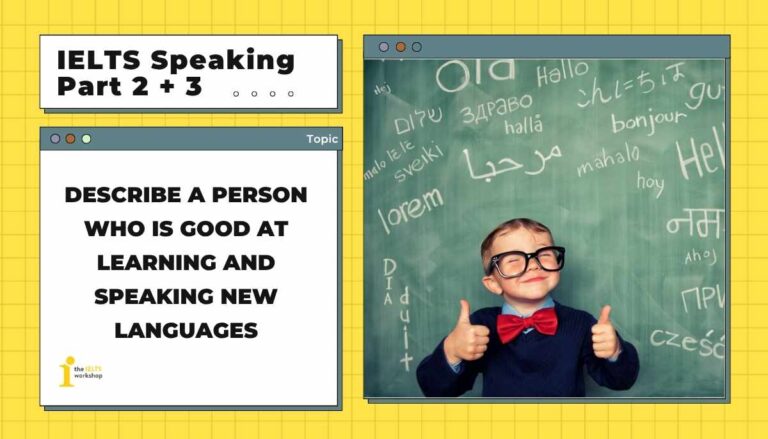 Describe a person who is good at learning and speaking new languages 