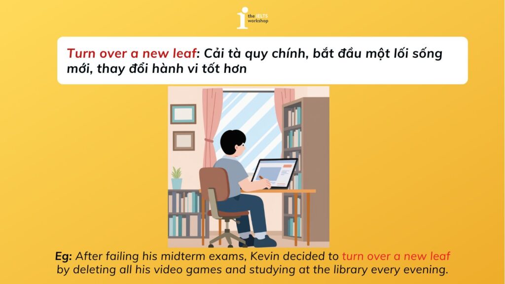 Cách dùng turn over a new leaf