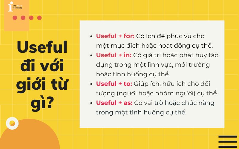 Useful đi với giới từ gì