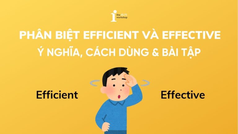 Phân biệt efficient và effective