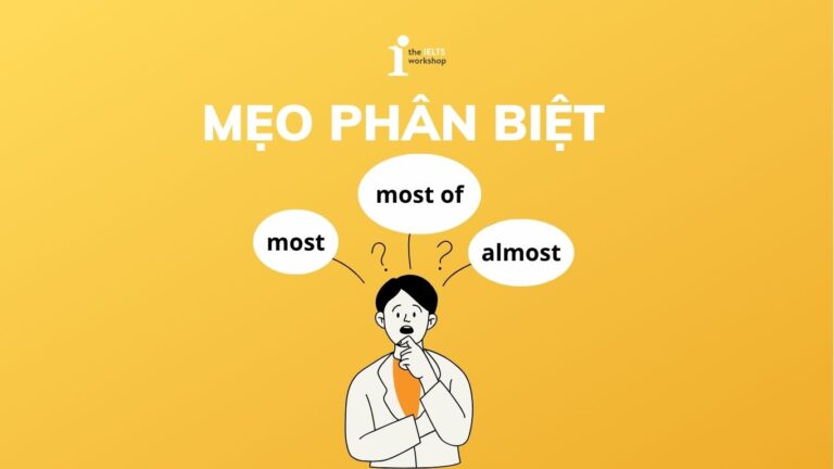 Phân biệt most, most of và almost
