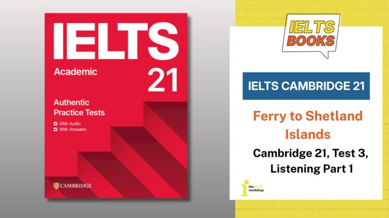 Cambridge 21 Test 3 Listening Part 1