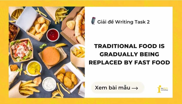 Traditional food is gradually being replaced by fast food