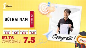 Bùi Hải Nam xuất sắc đạt 7.5 IELTS tại TIW khi mới học lớp 9