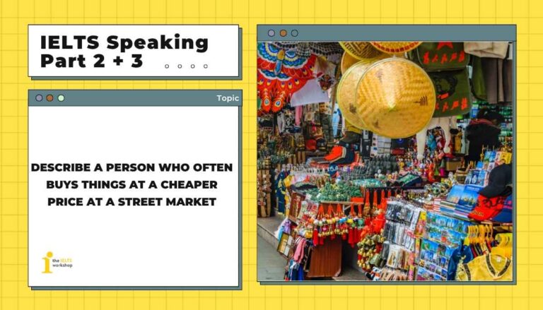 Describe a person who often buys things at a cheaper price at a street market