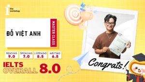Đỗ Việt Anh xuất sắc đạt 8.0 và trở lại TIW với vai trò trợ giảng