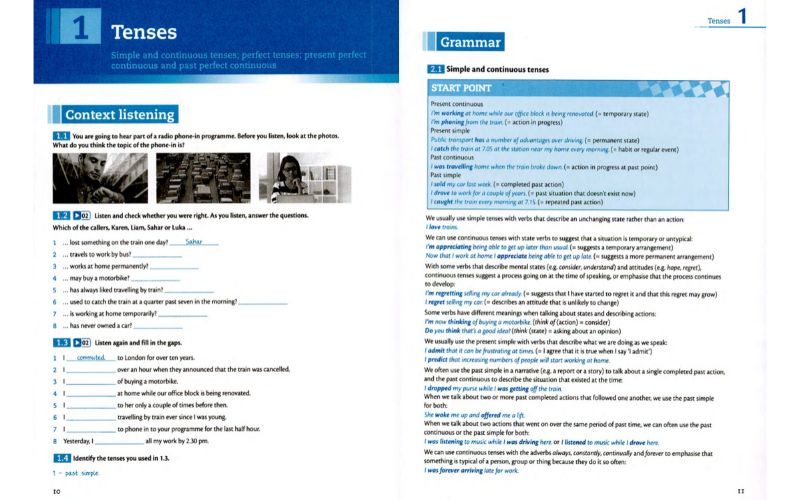 Phần Grammar Section sách Grammar and Vocabulary for Advanced 