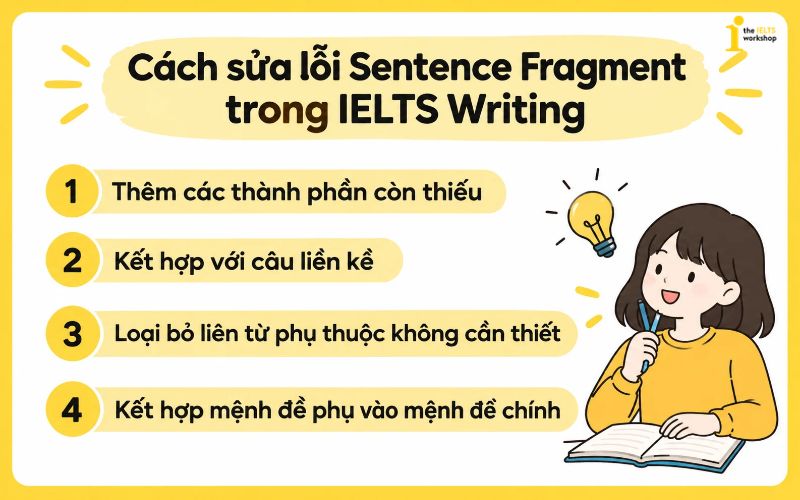 Cách sửa lỗi Sentence Fragment 